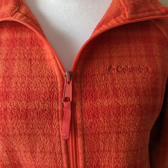 Columbia Red Plaid Pattern Fleece Medium - Picture 5 of 5